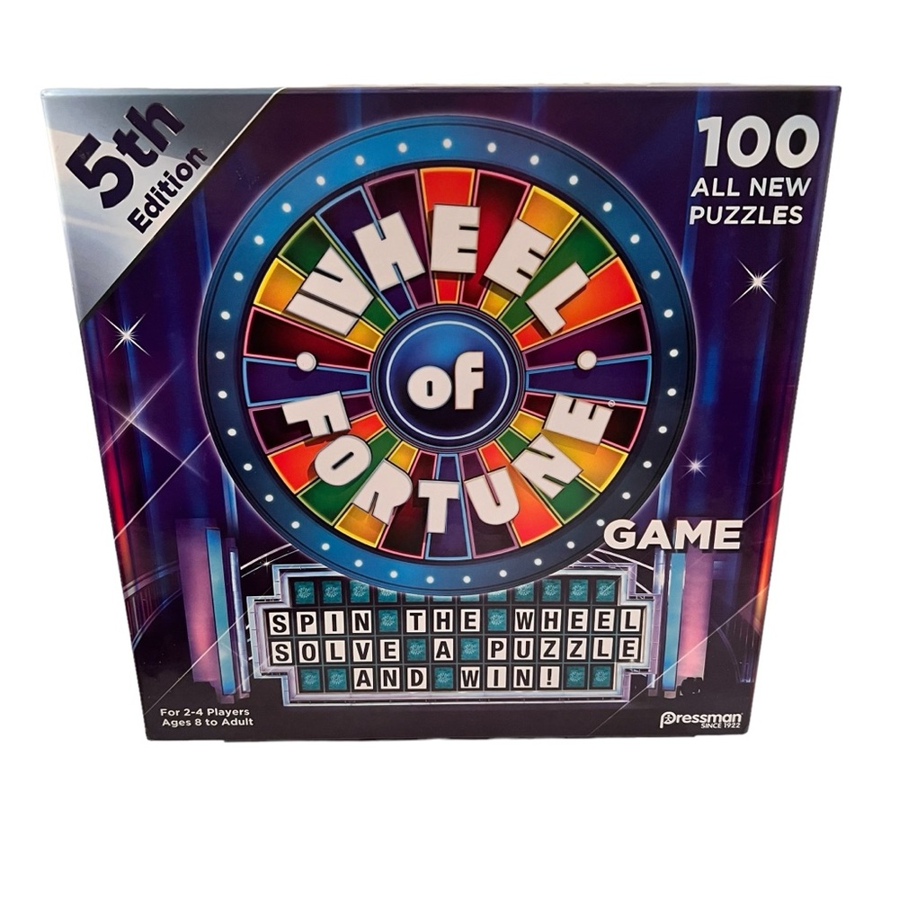 Wheel of Fortune Game 5th Edition is 100 New Puzzles New in Box
